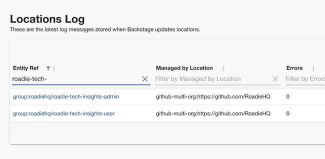 locations log search